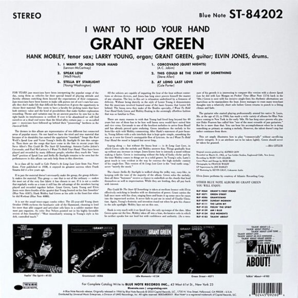 Grant Green – I Want To Hold Your Hand (2023) New Sealed Vinyl LP - Picture 2 of 3